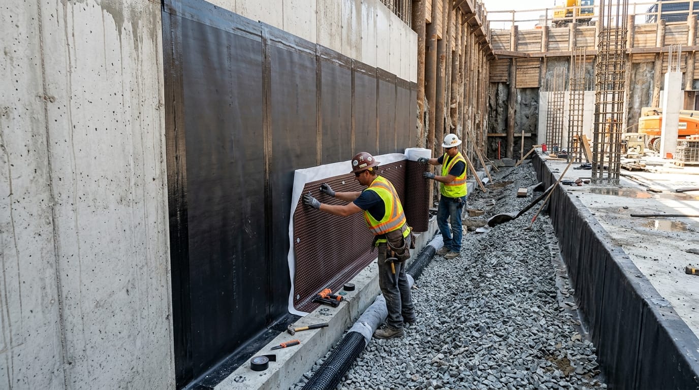Basement & Sub-Structure Tanking - Waterproofing System in Oman - Al Sameem